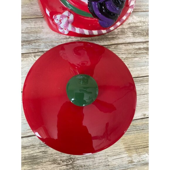 One Hundred 80 Degrees Nutcracker Cookie Jar Christmas Ceramic Candy Soldier - Picture 8 of 12